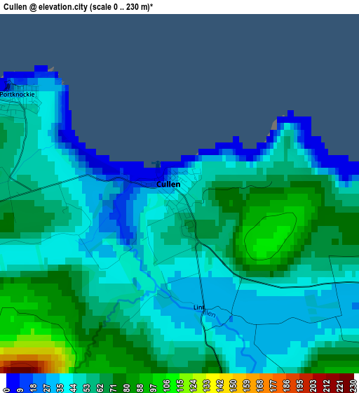 Cullen elevation map