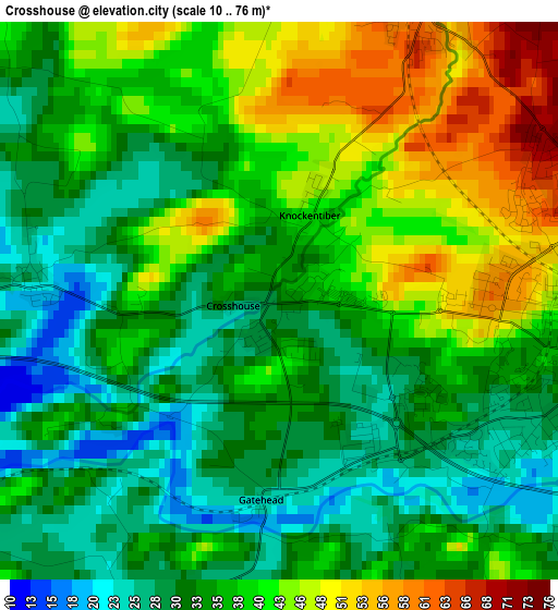 Crosshouse elevation map