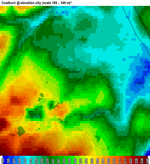 Coalburn elevation map