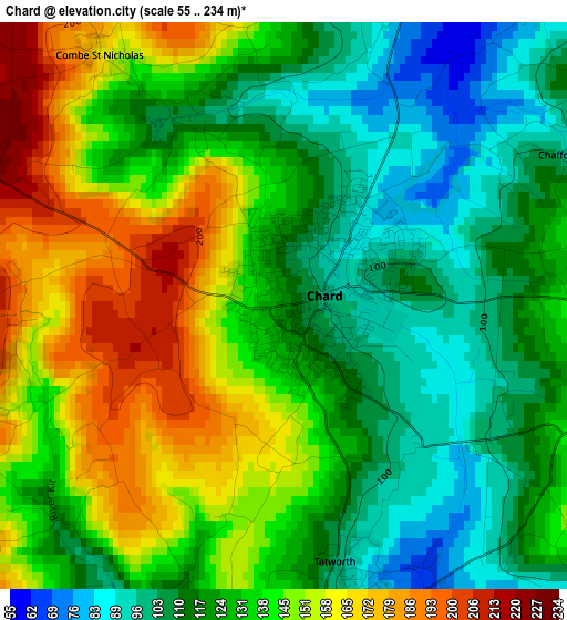 Chard elevation map