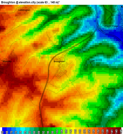 Broughton elevation map