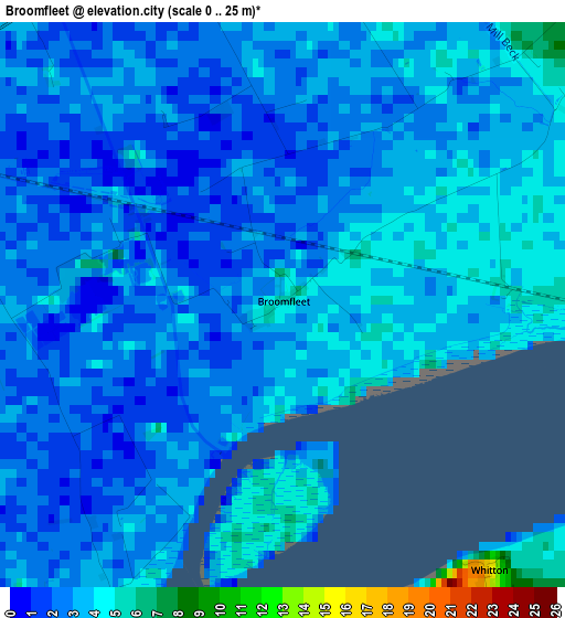 Broomfleet elevation map