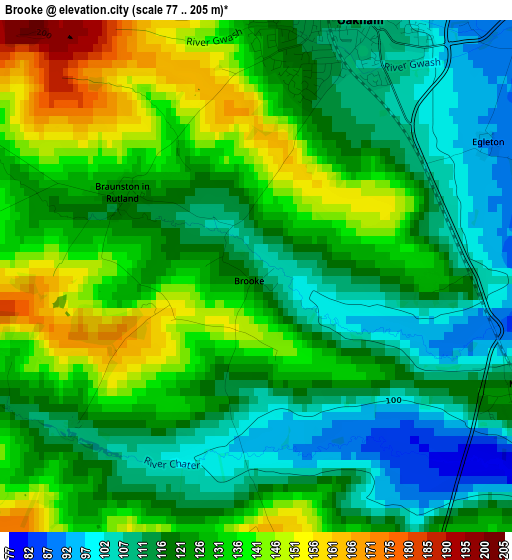 Brooke elevation map