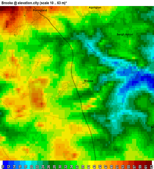 Brooke elevation map