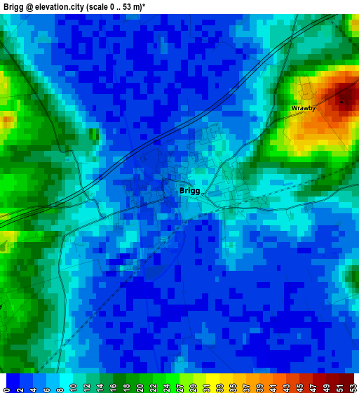 Brigg elevation map