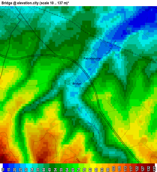 Bridge elevation map