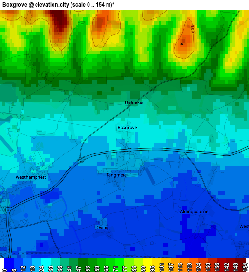 Boxgrove elevation map