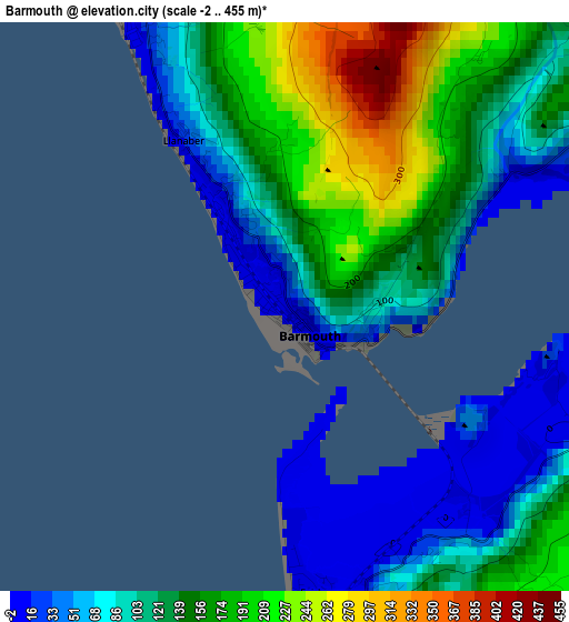 Barmouth elevation map