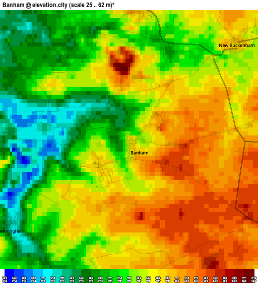 Banham elevation map