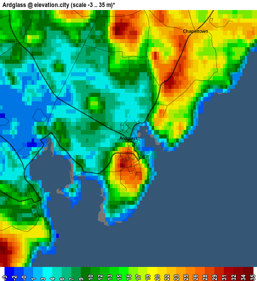 Ardglass elevation map