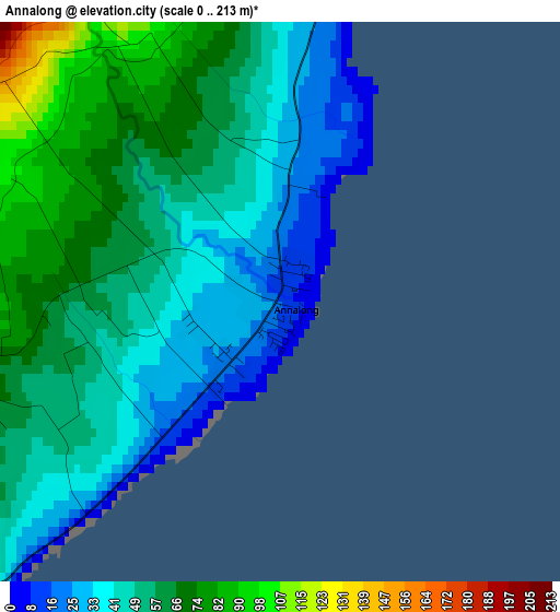 Annalong elevation map