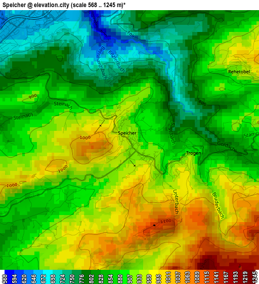 Speicher elevation map