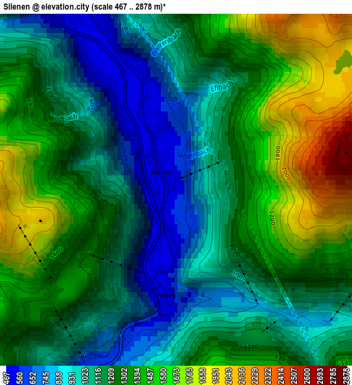 Silenen elevation map