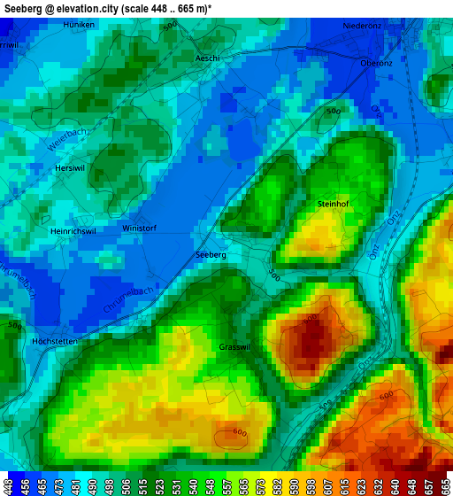 Seeberg elevation map