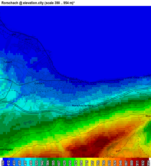 Rorschach elevation map