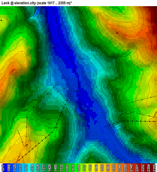 Lenk elevation map