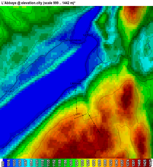 L'Abbaye elevation map