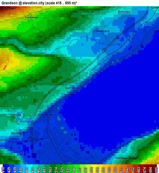 Grandson elevation map