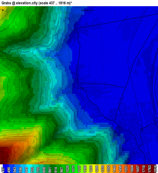 Grabs elevation map