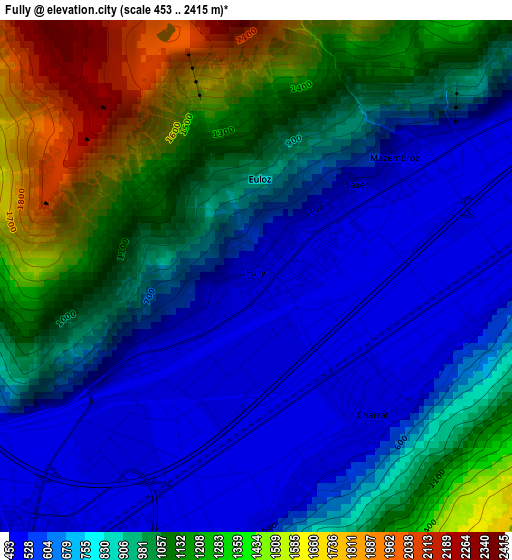 Fully elevation map