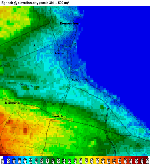 Egnach elevation map