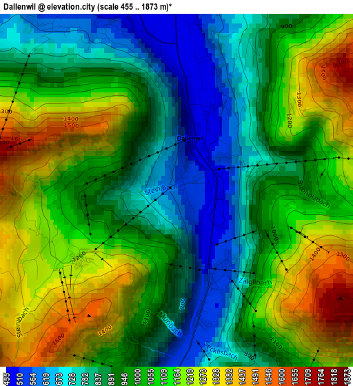 Dallenwil elevation map