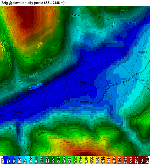 Brig elevation map