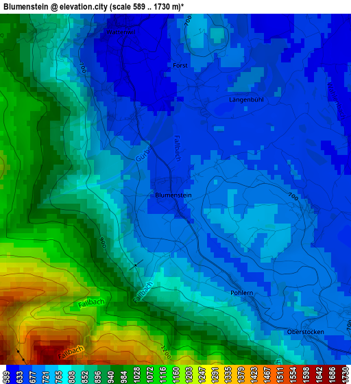 Blumenstein elevation map