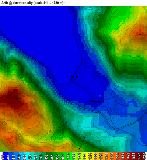 Arth elevation map