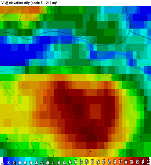 Vi elevation map