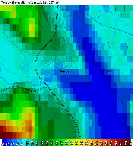 Torsby elevation map