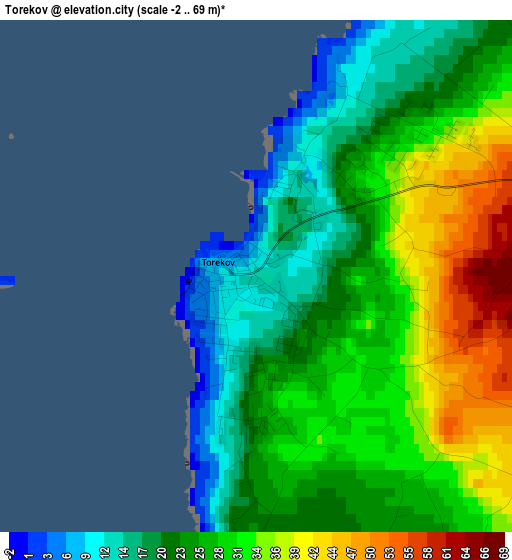 Torekov elevation map