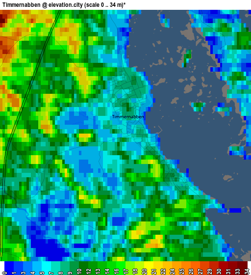 Timmernabben elevation map