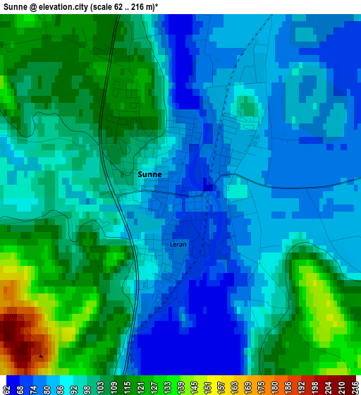 Sunne elevation map