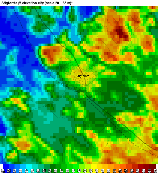 Stigtomta elevation map