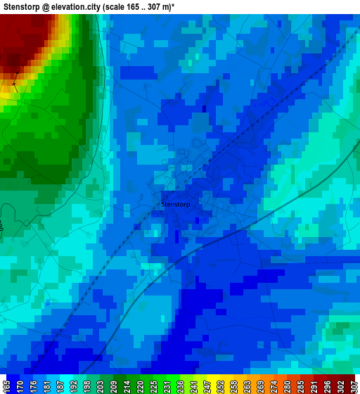 Stenstorp elevation map