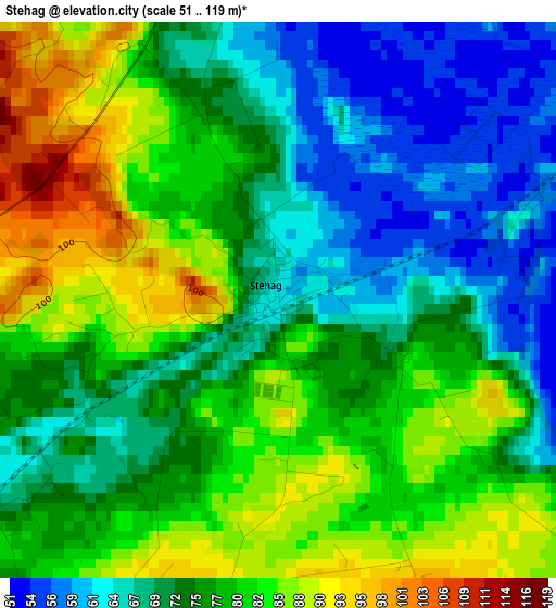 Stehag elevation map