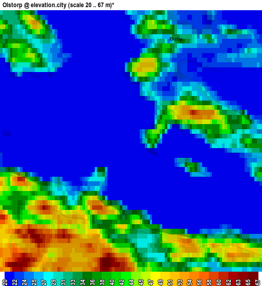 Olstorp elevation map