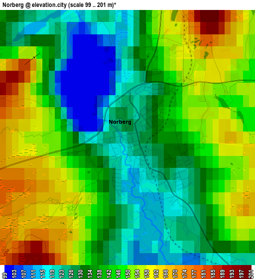 Norberg elevation map