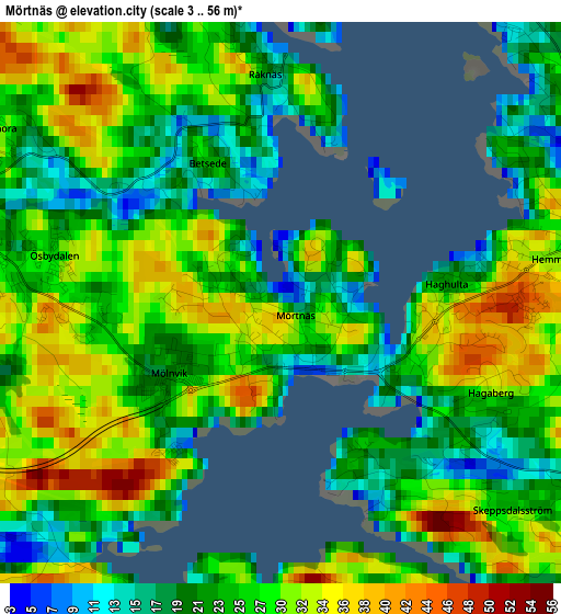 Mörtnäs elevation map