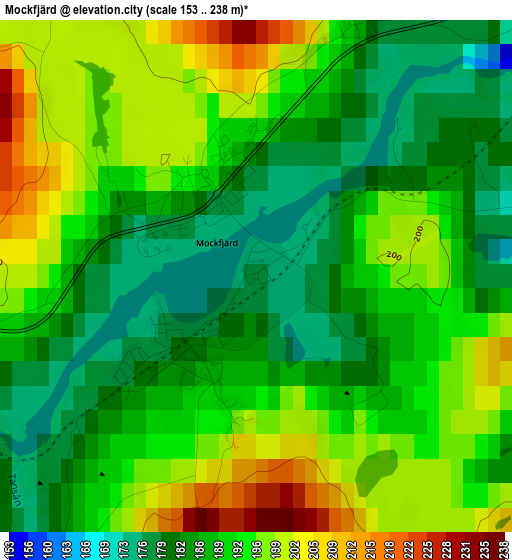 Mockfjärd elevation map