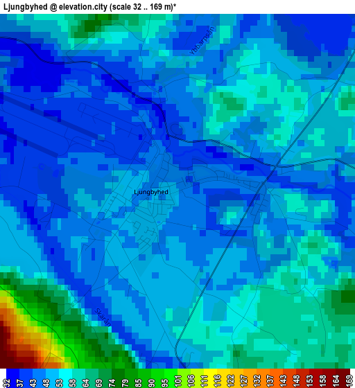 Ljungbyhed elevation map