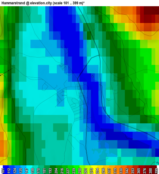 Hammarstrand elevation map