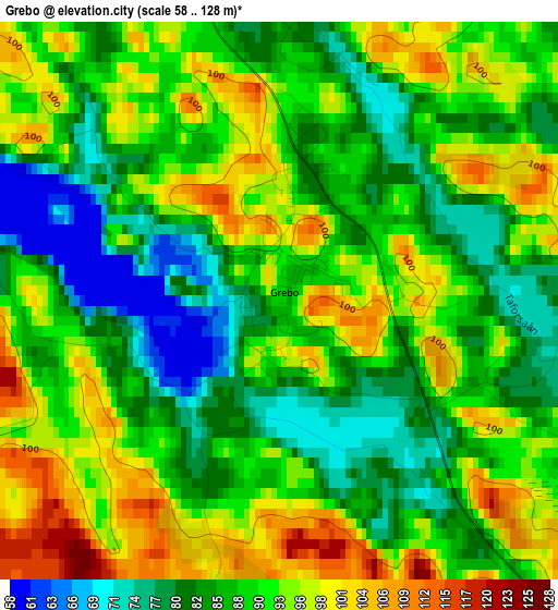 Grebo elevation map