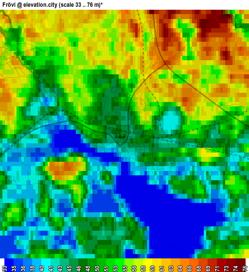 Frövi elevation map