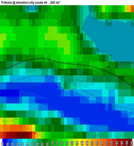 Fränsta elevation map