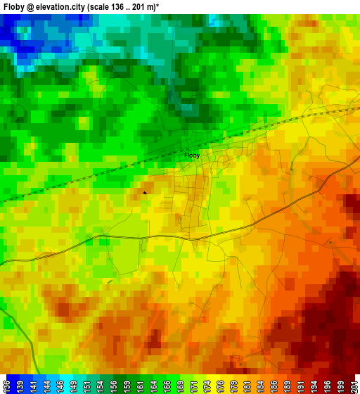 Floby elevation map