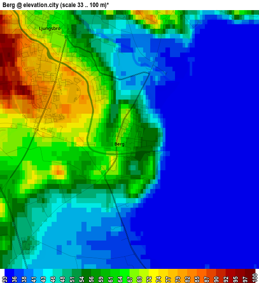 Berg elevation map