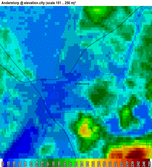 Anderstorp elevation map