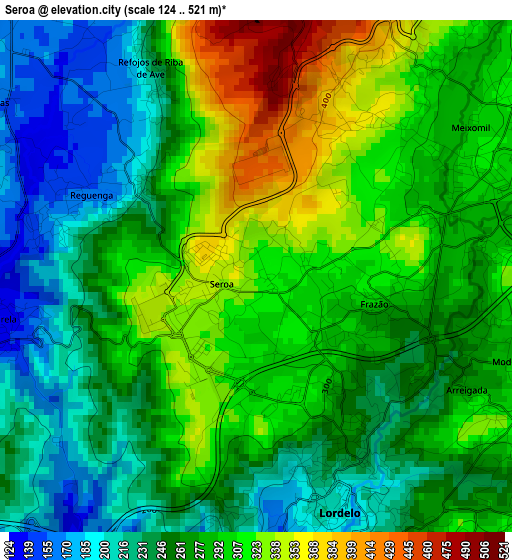 Seroa elevation map
